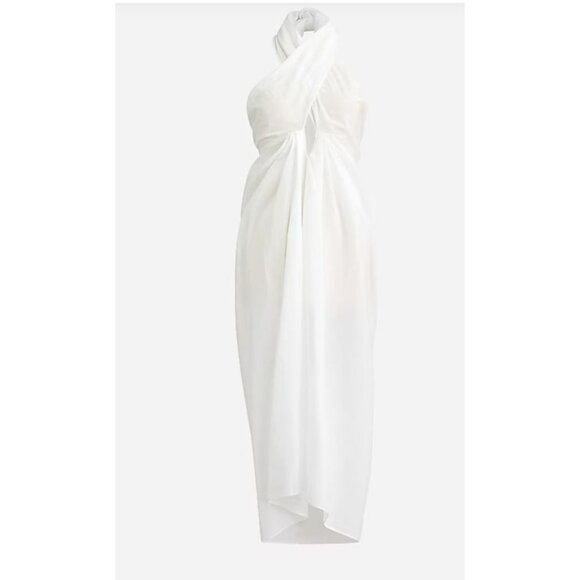J CREW White Convertible Dress Beach Sarong Size Small NEW with tags - Picture 1 of 4
